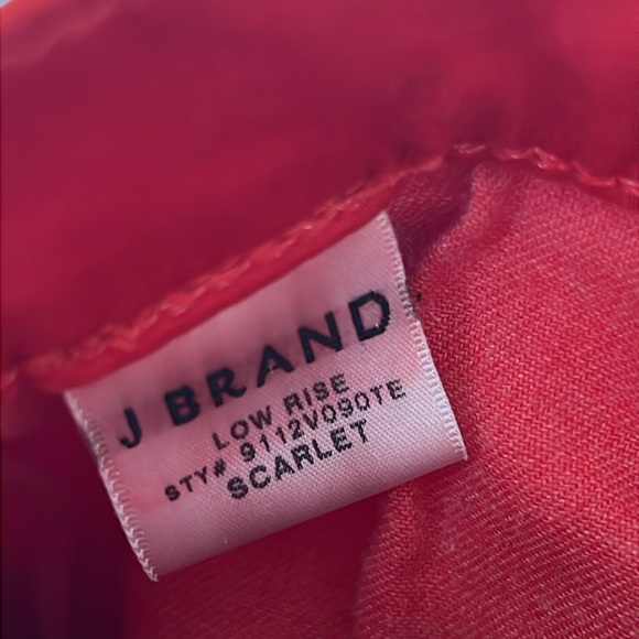 Red J Brand for Theory stretchy jeans. - Picture 4 of 6